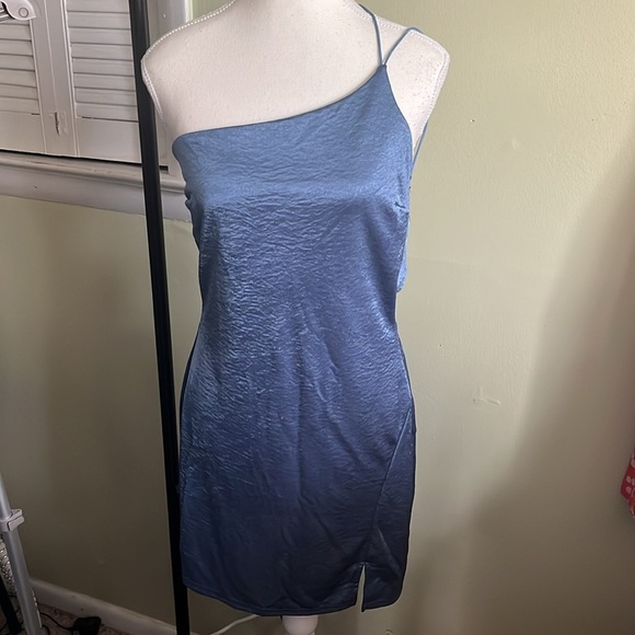 South Moon Under One Shoulder Back Cowl Detail Mini Dress - Picture 5 of 17